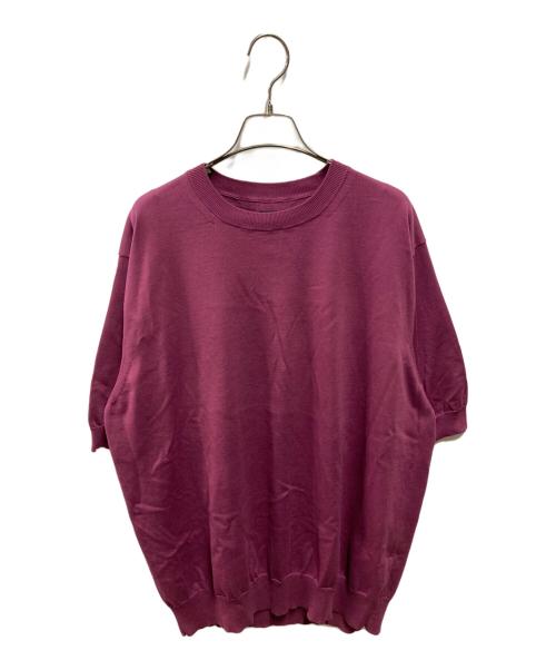 BATONER（バトナ―）BATONER (バトナ―) THE SEAISLAND COTTON HIGH GAUGE CREW パープル サイズ:34 未使用品の古着・服飾アイテム