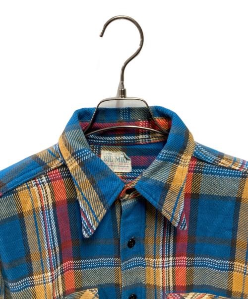 BIG MIKE（ビックマイク）BIG MIKE (ビックマイク) ヴィンテージネルシャツ ブルー サイズ:16 1/2の古着・服飾アイテム