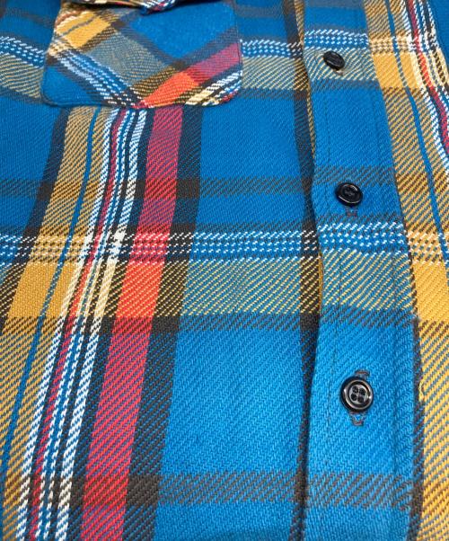 BIG MIKE（ビックマイク）BIG MIKE (ビックマイク) ヴィンテージネルシャツ ブルー サイズ:16 1/2の古着・服飾アイテム