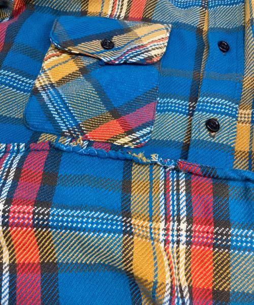 BIG MIKE（ビックマイク）BIG MIKE (ビックマイク) ヴィンテージネルシャツ ブルー サイズ:16 1/2の古着・服飾アイテム
