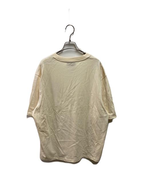 AMI Alexandre Mattiussi（アミアレクサンドルマテュッシ）AMI Alexandre Mattiussi (アミアレクサンドルマテュッシ) ロゴTシャツ アイボリー サイズ:Lの古着・服飾アイテム