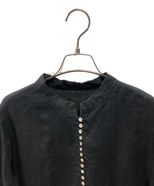 08MAB（ゼロハチマブ）08MAB (ゼロハチマブ) リネンワンピース ブラック サイズ:ＦＲＥＥの古着・服飾アイテム