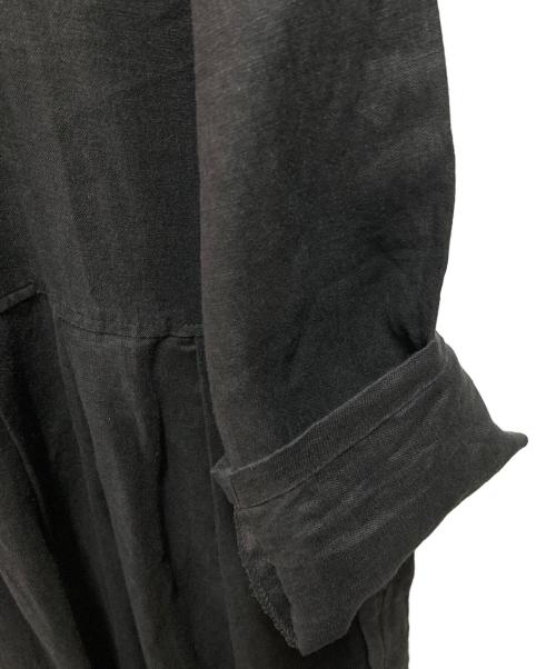08MAB（ゼロハチマブ）08MAB (ゼロハチマブ) リネンワンピース ブラック サイズ:ＦＲＥＥの古着・服飾アイテム