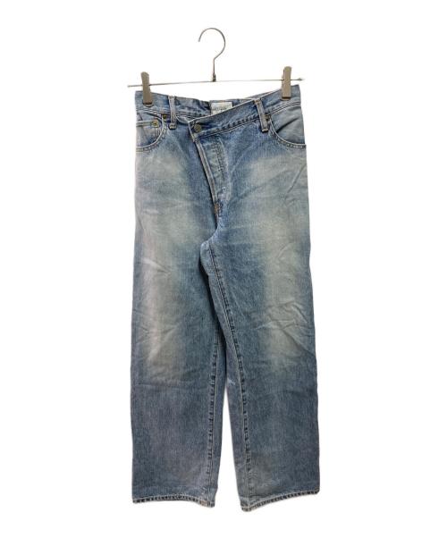 UNGRID（アングリッド）UNGRID (アングリッド) リメイクデザインルーズデニム インディゴ サイズ:23の古着・服飾アイテム