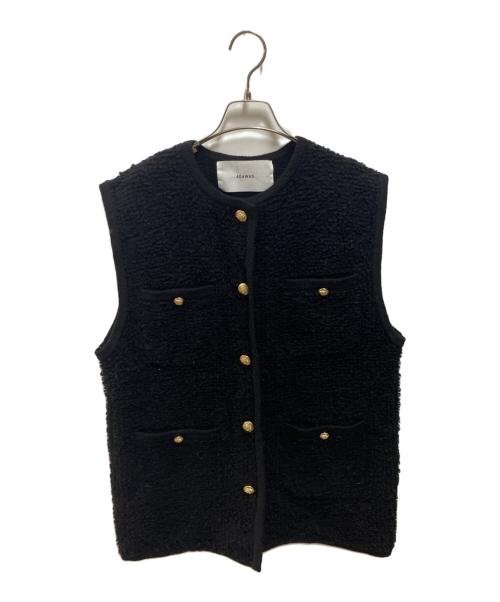 ADAWAS（アダワス）ADAWAS (アダワス) LOOP KNITTED VEST ブラック サイズ:FREEの古着・服飾アイテム
