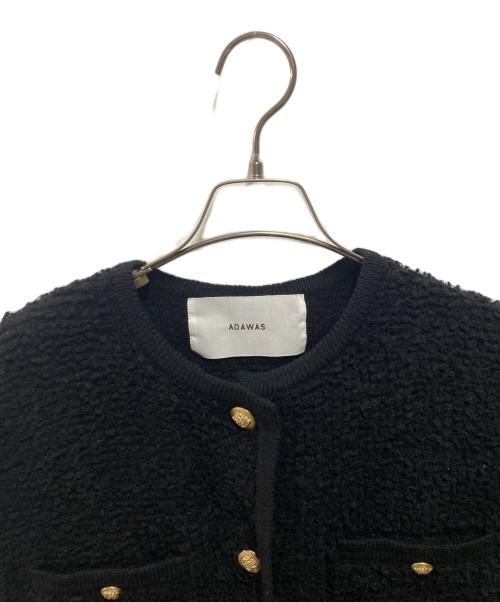 ADAWAS（アダワス）ADAWAS (アダワス) LOOP KNITTED VEST ブラック サイズ:FREEの古着・服飾アイテム