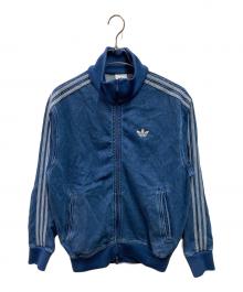 adidas（アディダス）の古着「アディカラー デニム ファイヤーバード トラックトップ」｜ブルー