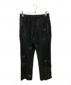 Needlesニードルズ）の古着「Track Pant Pile Jacquard Spider」｜ブラック