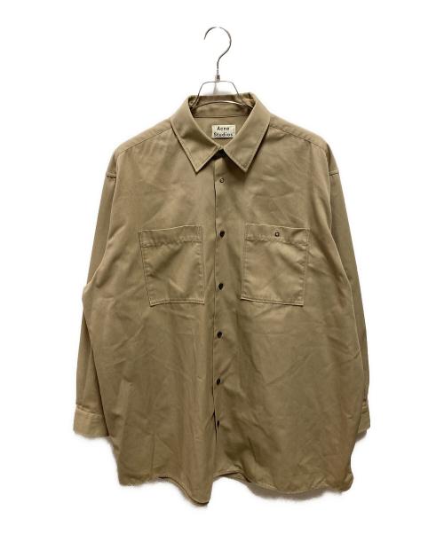 Acne studios（アクネ ストゥディオズ）Acne studios (アクネ ストゥディオズ) オーバーサイズシャツ ベージュ サイズ:48の古着・服飾アイテム