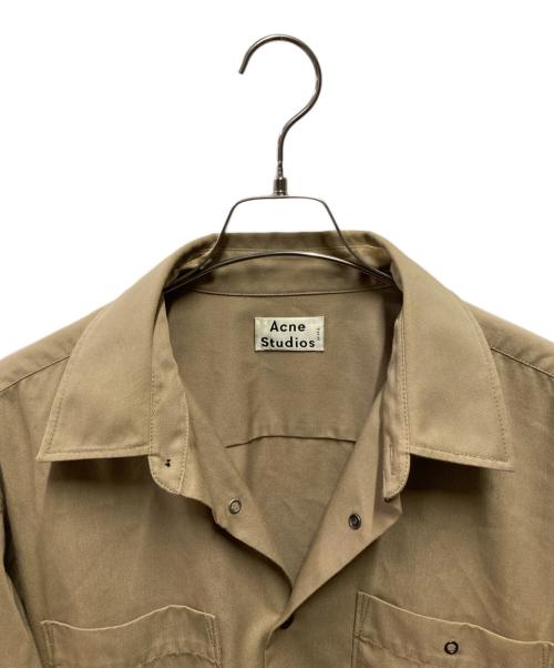 Acne studios（アクネ ストゥディオズ）Acne studios (アクネ ストゥディオズ) オーバーサイズシャツ ベージュ サイズ:48の古着・服飾アイテム