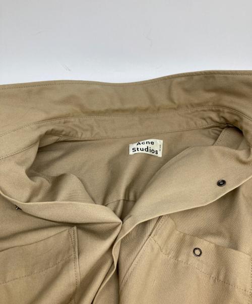 Acne studios（アクネ ストゥディオズ）Acne studios (アクネ ストゥディオズ) オーバーサイズシャツ ベージュ サイズ:48の古着・服飾アイテム