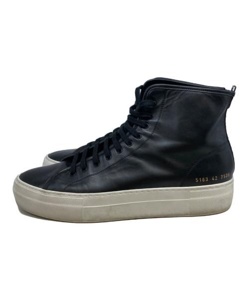 COMMON PROJECTS（コモンプロジェクツ）COMMON PROJECTS (コモンプロジェクツ) Tournament ハイカットスニーカー ブラック サイズ:42の古着・服飾アイテム