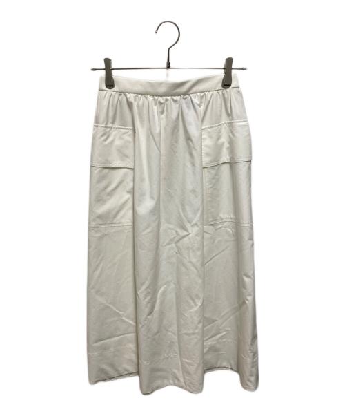 UNITED ARROWS（ユナイテッドアローズ）UNITED ARROWS (ユナイテッドアローズ) カーゴギャザースカート ホワイト サイズ:Sの古着・服飾アイテム