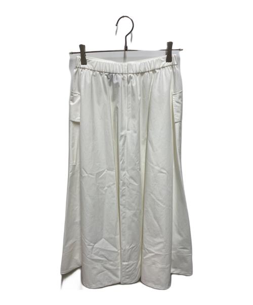 UNITED ARROWS（ユナイテッドアローズ）UNITED ARROWS (ユナイテッドアローズ) カーゴギャザースカート ホワイト サイズ:Sの古着・服飾アイテム