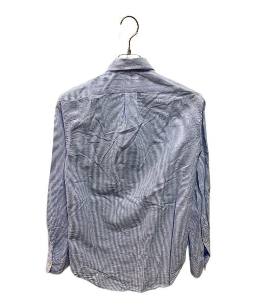 RALPH LAUREN（ラルフローレン）RALPH LAUREN (ラルフローレン) シアサッカーシャツ ブルー サイズ:ＸＳの古着・服飾アイテム