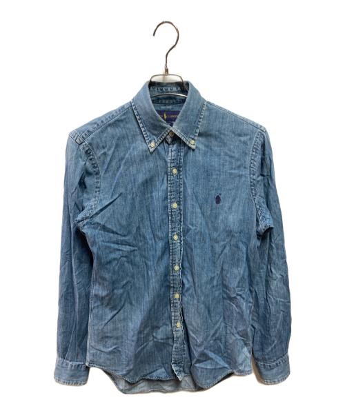 RALPH LAUREN Purple Label（ラルフ ローレン パープル レーベル）RALPH LAUREN Purple Label (ラルフ ローレン パープル レーベル) デニムシャツ インディゴ サイズ:ＸＳの古着・服飾アイテム