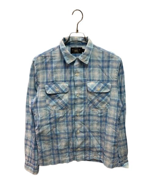 RRL（ダブルアールエル）RRL (ダブルアールエル) オープンカラーシャツ ブルー サイズ:Sの古着・服飾アイテム