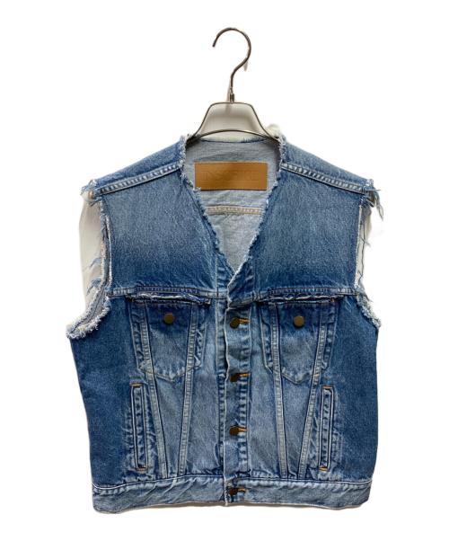INSCRIRE（アンスクリア）INSCRIRE (アンスクリア) デニムベスト インディゴ サイズ:38の古着・服飾アイテム