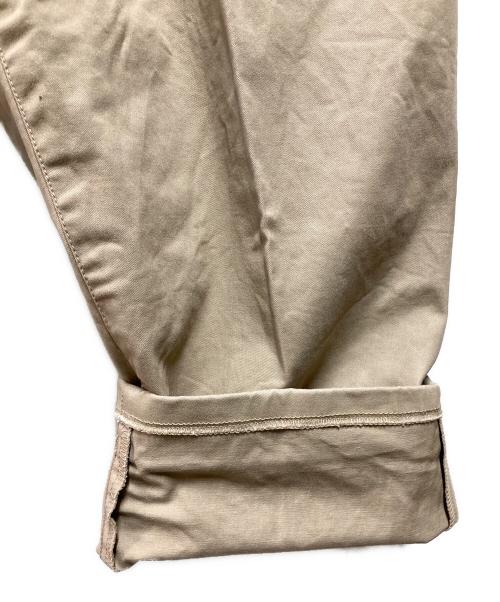 BEAMS PLUS（ビームスプラス）BEAMS PLUS (ビームスプラス) 2 Pleats Trousers Twill ベージュ サイズ:Ｍの古着・服飾アイテム