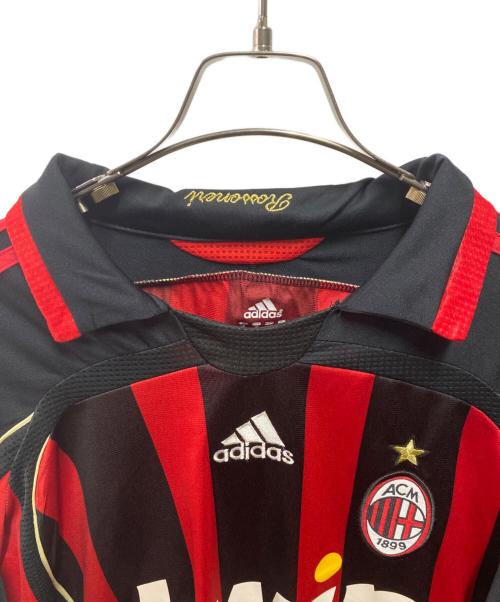 adidas（アディダス）adidas (アディダス) A.C.MILAN ゲームシャツ レッド サイズ:４XLの古着・服飾アイテム