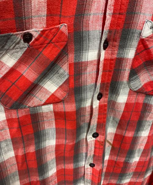 Pilgrim（ピルグリム）Pilgrim (ピルグリム) 60's コットンネルシャツ レッド サイズ: 16-161/2の古着・服飾アイテム
