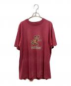 stussyステューシー）の古着「80’s Bear Design Tee」｜レッド