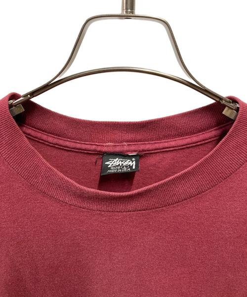 stussy（ステューシー）stussy (ステューシー) 80’s Bear Design Tee レッド サイズ:Ｌの古着・服飾アイテム