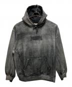 SUPREME×MM6 Maison Margielaシュプリーム×エムエムシックスメゾンマルジェラ）の古着「Foil Box Logo Hooded Sweatshirt」｜ブラック