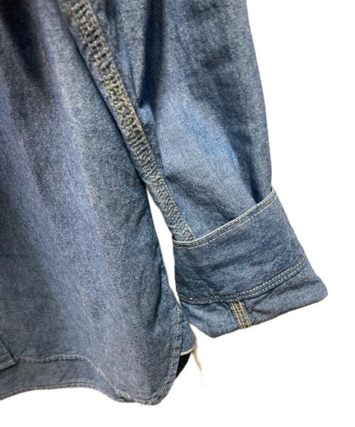 FIVE BROTHER（ファイブブラザー）FIVE BROTHER (ファイブブラザー) シャンブレーシャツ インディゴ サイズ:Sの古着・服飾アイテム