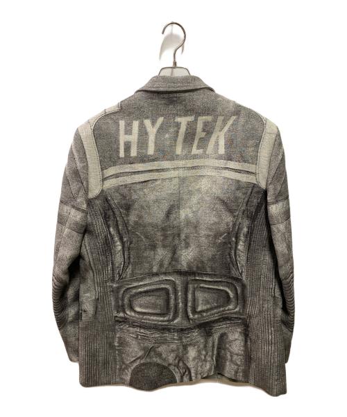 DIESEL（ディーゼル）DIESEL (ディーゼル) トロンプルイユ テーラードジャケット ブラック サイズ:48の古着・服飾アイテム