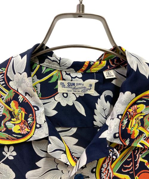 Sun Surf（サンサーフ）Sun Surf (サンサーフ) 長袖アロハシャツ ネイビー サイズ:ｓの古着・服飾アイテム