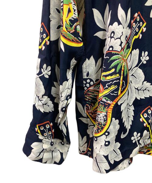 Sun Surf（サンサーフ）Sun Surf (サンサーフ) 長袖アロハシャツ ネイビー サイズ:ｓの古着・服飾アイテム