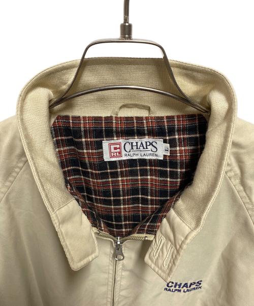 CHAPS RALPH LAUREN（チャップス ラルフローレン）CHAPS RALPH LAUREN (チャップス ラルフローレン) スイングトップ ベージュ サイズ:Lの古着・服飾アイテム