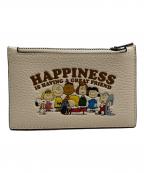 COACH×PEANUTSコーチ×ピーナッツ）の古着「コインケース」｜アイボリー