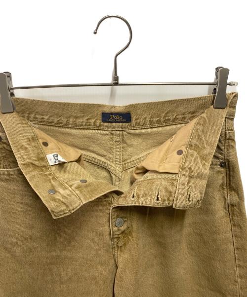 POLO RALPH LAUREN（ポロ・ラルフローレン）POLO RALPH LAUREN (ポロ・ラルフローレン) デニムパンツ ベージュ サイズ:26の古着・服飾アイテム