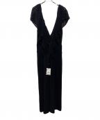 Ameriアメリ）の古着「MEDI RUFFLE KNIT ROMPERS」｜ブラック