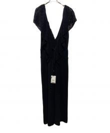 Ameri（アメリ）の古着「MEDI RUFFLE KNIT ROMPERS」｜ブラック