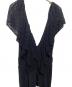 中古・古着 Ameri (アメリ) MEDI RUFFLE KNIT ROMPERS ブラック サイズ:M 未使用品：6000円