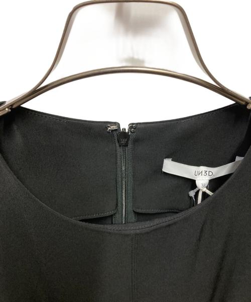 UN3D.（アンスリード）UN3D. (アンスリード) MIX SHIRT LAYERED OP ブラック サイズ:Mの古着・服飾アイテム