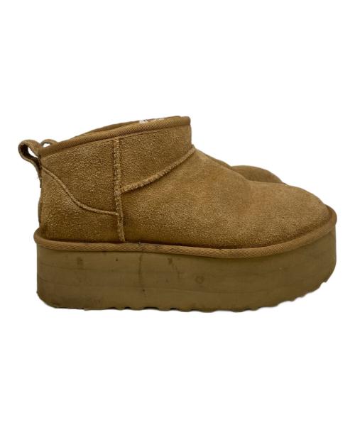 UGG（アグ）UGG (アグ) Classic Ultra Mini Platform ブラウン サイズ:24cmの古着・服飾アイテム