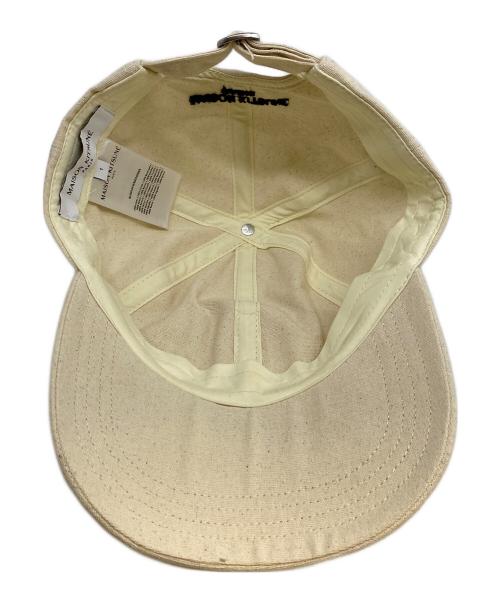 maison kitsune（メゾンキツネ）maison kitsune (メゾンキツネ) ドレスド フォックス コットン ベースボール キャップ ベージュの古着・服飾アイテム