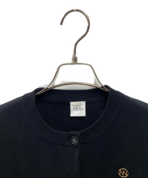 YENN（イエン）YENN (イエン) DOUBLE FACE KNIT VEST ブラック サイズ:FREEの古着・服飾アイテム