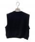 YENN (イエン) DOUBLE FACE KNIT VEST ブラック サイズ:FREE：7000円