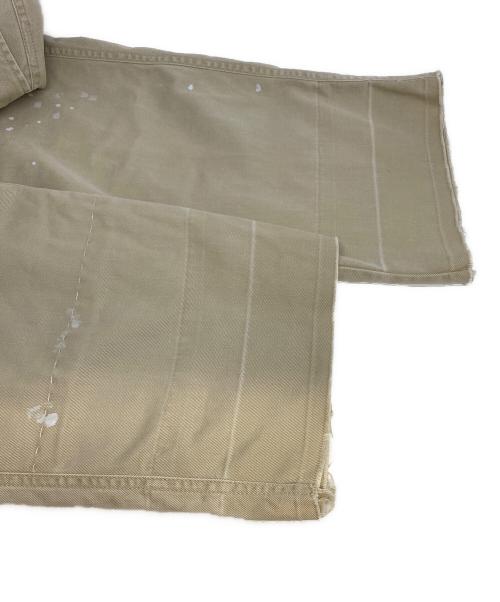 POLO RALPH LAUREN（ポロ・ラルフローレン）POLO RALPH LAUREN (ポロ・ラルフローレン) リペア加工クロップドチノパン ベージュ サイズ:2の古着・服飾アイテム