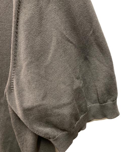 TOMORROW LAND（トゥモローランド）TOMORROW LAND (トゥモローランド) シルクコットン ニットポロシャツ SESIA グレー サイズ:Mの古着・服飾アイテム