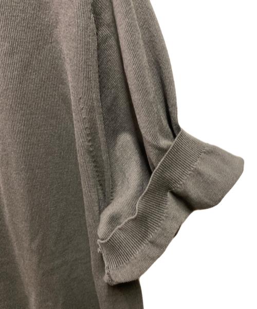 TOMORROW LAND（トゥモローランド）TOMORROW LAND (トゥモローランド) シルクコットン ニットポロシャツ SESIA グレー サイズ:Mの古着・服飾アイテム