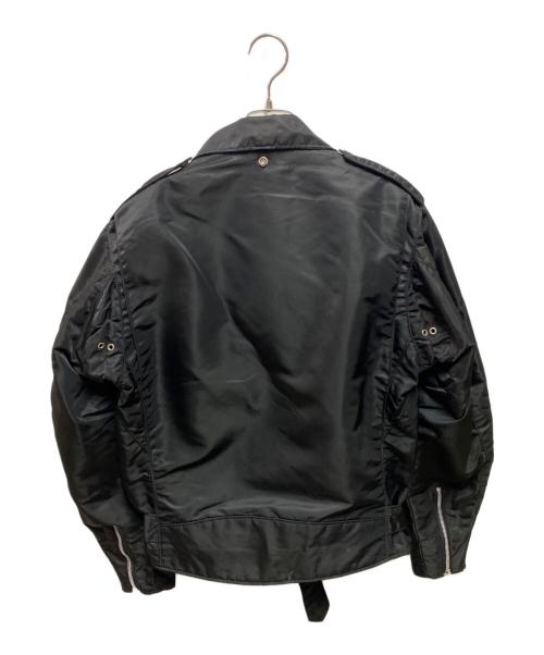 Schott（ショット）Schott (ショット) ナイロンライダースジャケット ブラック サイズ:40の古着・服飾アイテム