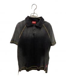 DIESEL（ディーゼル）の古着「ポロシャツ」｜グレー
