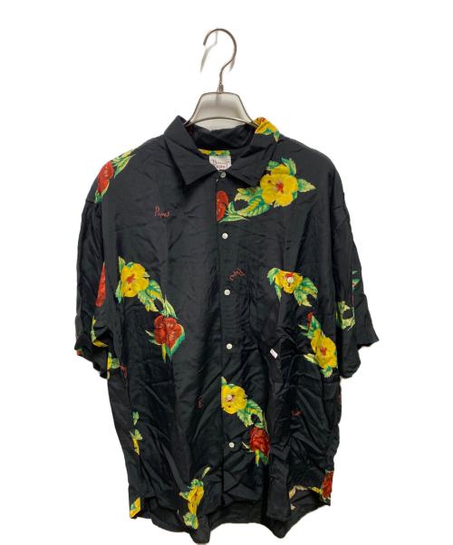 PAPAS（パパス）PAPAS (パパス) アロハシャツ ブラック サイズ:Ｌの古着・服飾アイテム