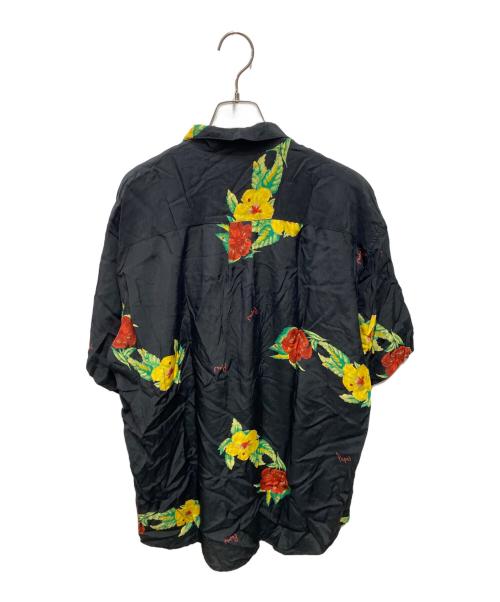 PAPAS（パパス）PAPAS (パパス) アロハシャツ ブラック サイズ:Ｌの古着・服飾アイテム